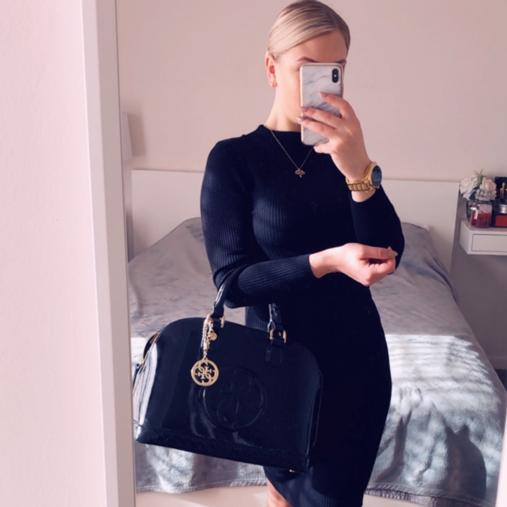 Guess Bag Black Patent Leather